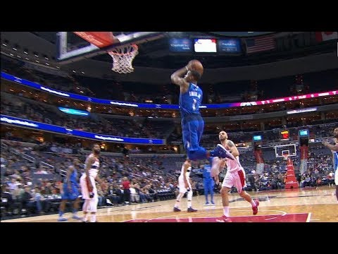 Dennis Smith Jr at Wizards (11/07/2017) - 22 Pts, 8 Ast, 8 Rebs, 1 BIG DUNK! EXPLOSIVE!