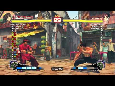 N-MONOGATARI [Yang] vs. Accelerator60 [Fei Long] | 1 of 2 Ranked Matches | SSF4 Arcade Edition