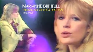 Marianne Faithfull - The Ballad of Lucy Jordan (Live, 1980) [Rare Performance, TF1 Studio 3]