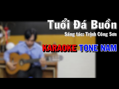 Tuổi Đá Buồn - Karaoke Guitar - Tone Nam - NBC