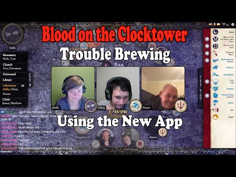 Blood on the Clocktower, Trouble Brewing the beginner friendly script - new clocktower app