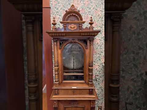 Playing a Coin-Op German Polyphon Upright Disc music box circa 1890’s * Style 104