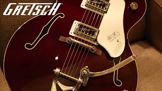 Video thumbnail for Gretsch G6119T-62 Vintage Select Edition '62 Tennessee Rose Hollow Body w/ Bigsby | Gretsch Guitars by Gretsch Guitars
