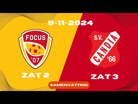 10 Goals bij In Vorm Zaterdag 2 | Focus'07 2 - Candia'66 3 | Samenvatting