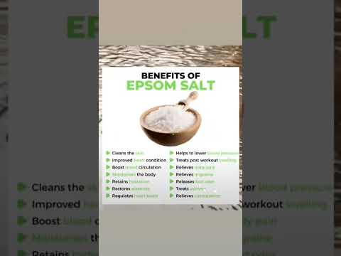 Uses and benefits of epsom salt