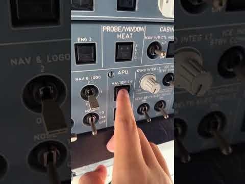 APU start in a cold and dark aircraft. #airbus #a320