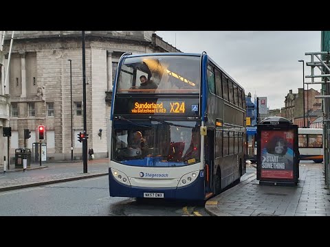 Journey on Route X24 | NK57DWX/19211 - Stagecoach North East: Dennis Trident 2/ADL Enviro 400
