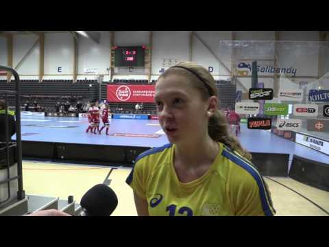 U19-damernas jubel i Euro Floorball Tour