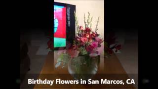 preview picture of video 'Birthday Flowers San Marcos CA , Lily Banks Florist'