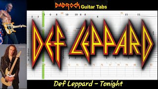 Tonight - Def Leppard - Lead Guitar TABS Lesson