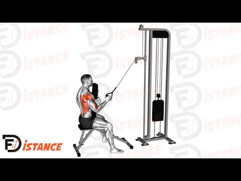 Exercice Rowing (tirage) haut unilatéral poulie avec support de poitrine