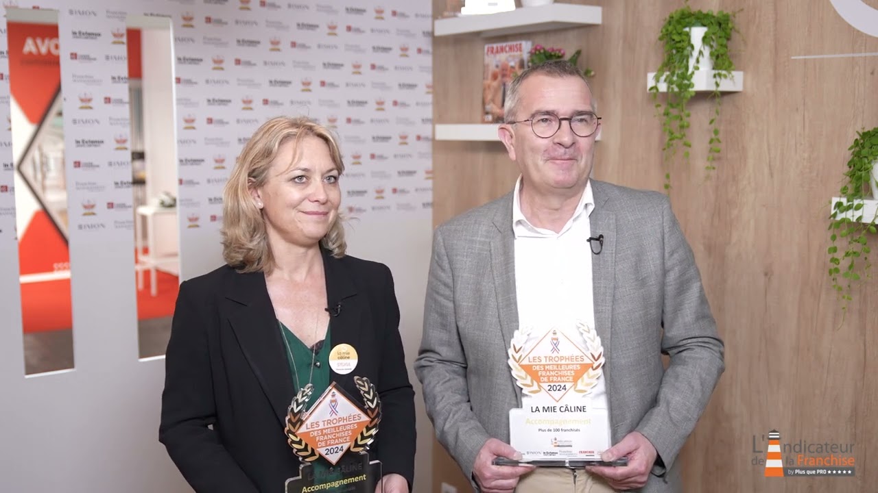 TM2F 2024 Réseau d&rsquo;Or de plus de 100 franchisés « Meilleur accompagnement » La Mie Câline