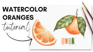 How to Paint Easy Watercolor Oranges | Step-by-Step Painting Tutorial