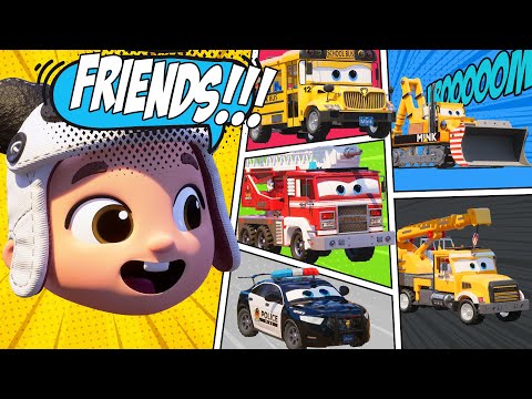 Awesome Vehicles Friends / Car Friends -Nursery Rhymes & Kids Songs by #appMink by #appMink