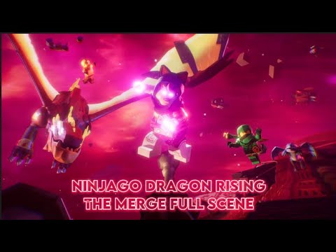 Ninjago Dragon Rising |  The Merge Full Scene | 4K60FPS #ninjago #ninjagounited #ninjago2023