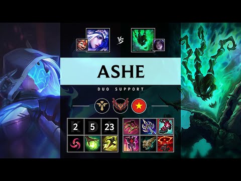 Ashe Support vs Thresh - VN Grandmaster Patch 25.07