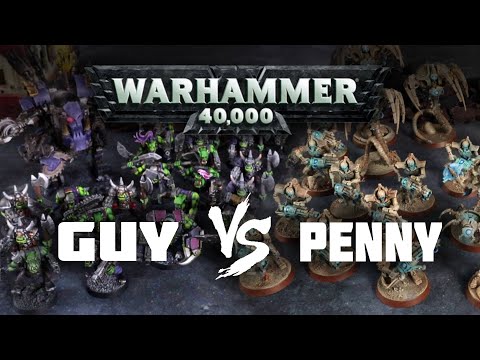 Sandstone Necrons vs Deathskulls Orks: 500 point Warhammer 40,000 battle report