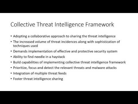 Collective Threat Intelligence Framework