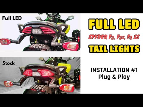 Elevate Your Spyder F3 Style and Safety with Full LED Taillights  | Installation - Plug & Play