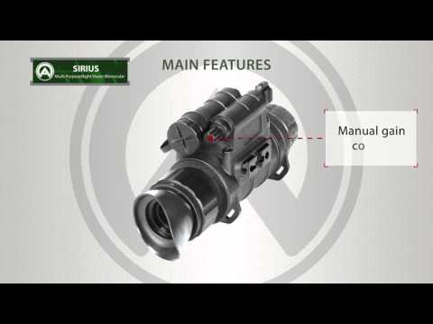 video-Nočné videnie Armasight Sirius Gen 2+ IDi MG