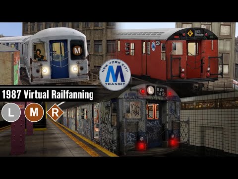 OpenBVE NYC: Virtual Railfanning at Myrtle / Wyckoff Avenues in 1987 !