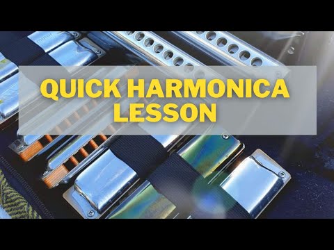 Quick harmonica lesson: Using double stops when playing jazz on the diatonic harmonica