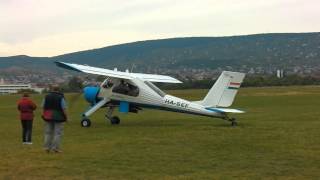 preview picture of video 'Wilga a szürkeségben / PZL-104 doing sightseeing flights from Budaörs airfield'