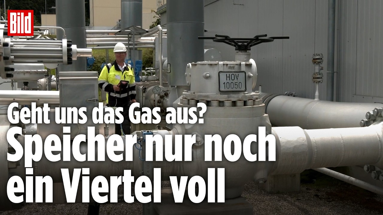 Gasknappheit in Deutschland: Speicher auf neuem Tiefstand