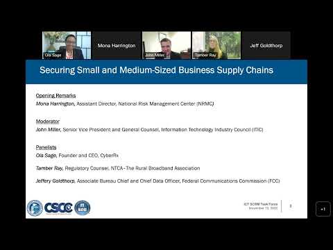 , title : 'CISA Webinar: Securing Small and Medium-Sized Business Supply Chains'