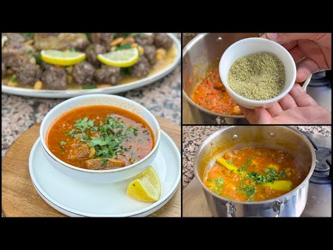 بعد ما كليتها فواحد العرس قلت لازم نديرهالكم 😍 شوربة فريك الأعراس على أصولها ديريها في رمضان👌🏻