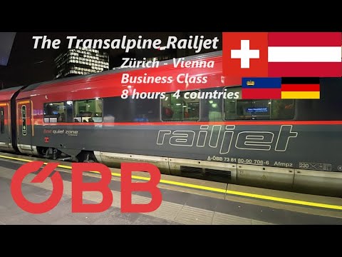 🚅🇨🇭🇦🇹 ÖBB Railjet in BUSINESS CLASS from Zürich to Vienna
