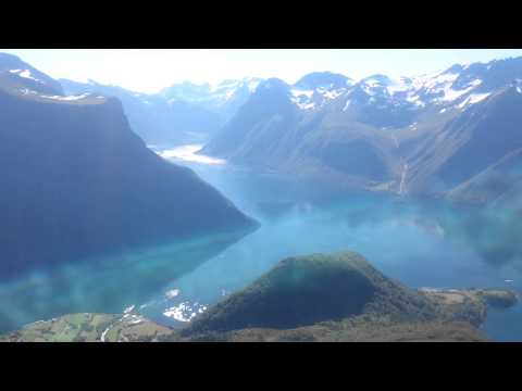 Urke in Norway seen from the mountain of SAKSA