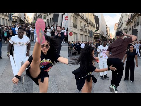 COLOMBIANOS SE ROBAN EL SHOW bailando SALSA CALEÑA 🔥 miren qué pasó  🔥