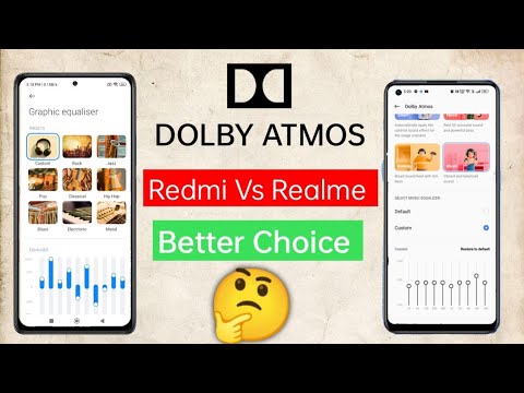 Dolby Atmos Redmi vs Realme | how to use Dolby Atmos