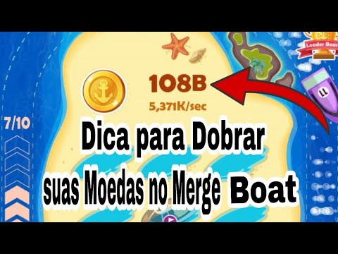 MERGE BOAT - Dica para DOBRAR as moedas RAPIDAMENTE