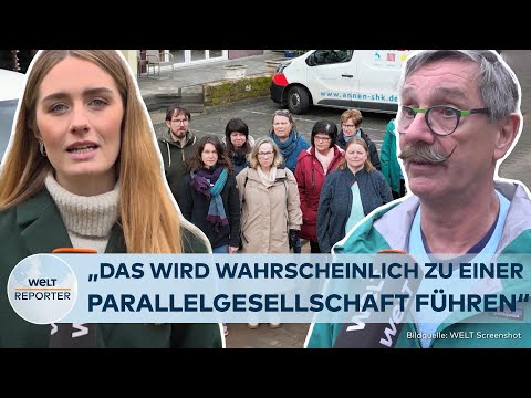 UNMUT IN MICHELBACH: Dorf wehrt sich gegen Unterbringung von Geflüchteten | WELT Reporter