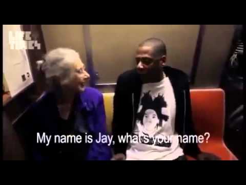 Jay Z rides the subway    and explains who he is to an older lady 1395189449