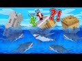 Mikey and JJ Survive The SHARK TSUNAMI in Minecraft (Maizen)