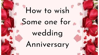 Wedding Anniversary wishes ❤️ ll English ||