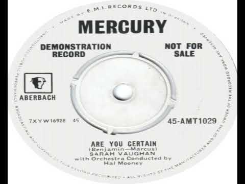 Sarah Vaughan   Are You Certain 1959