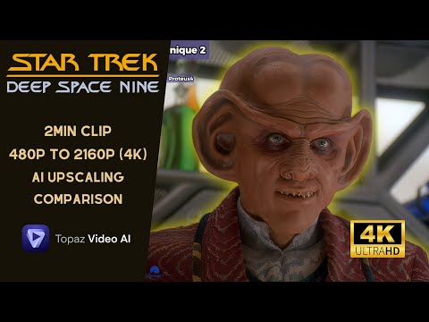 [4K Upscale] 2min Clip Comparison | Root Beer | Star Trek: DS9 S04E02 'Way of the Warrior'