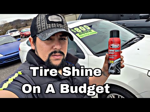 Black Magic Tire Wet Spray Review / Best Tire Shine Unser $5 / Dream Dealer