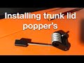 Installing trunk lid popper’s on Mazda mx5 nd by Albert cars.