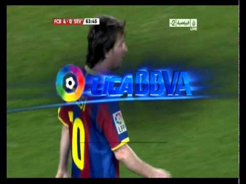 Messi Goal - F.C. Barcelona vs Sevilla - High Quality