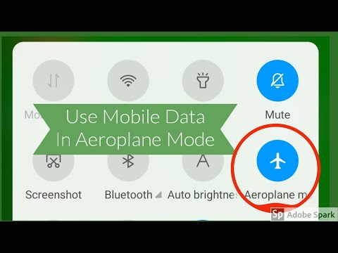 Use mobile data in flight Mode