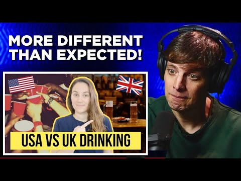 American Reacts to 7 Ways UK and USA Drinking Culture is Very Different!