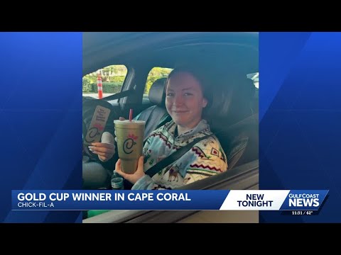 Lucky guest at Florida Chick-fil-A wins Golden Cup and year of free food