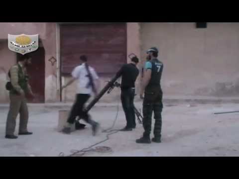 استهداف مقرات النظام بقذائف الهاون من قبل لواء التوحيد على جبهة مخيم حندرات في محافظة حلب