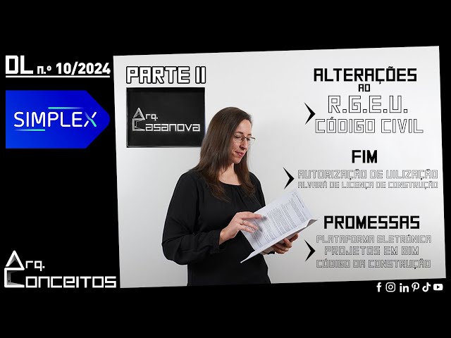 SIMPLEX ou DL10/2024: alterações ao RJUE/RGEU/Código Civil e grandes PROMESSAS! Serão concretizáveis? (PARTE 2)