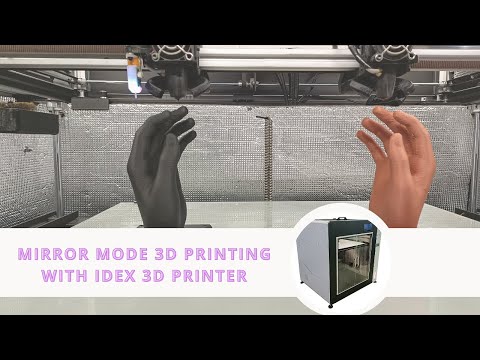 Mirror Mode 3D Printing with IDEX 3D Printer